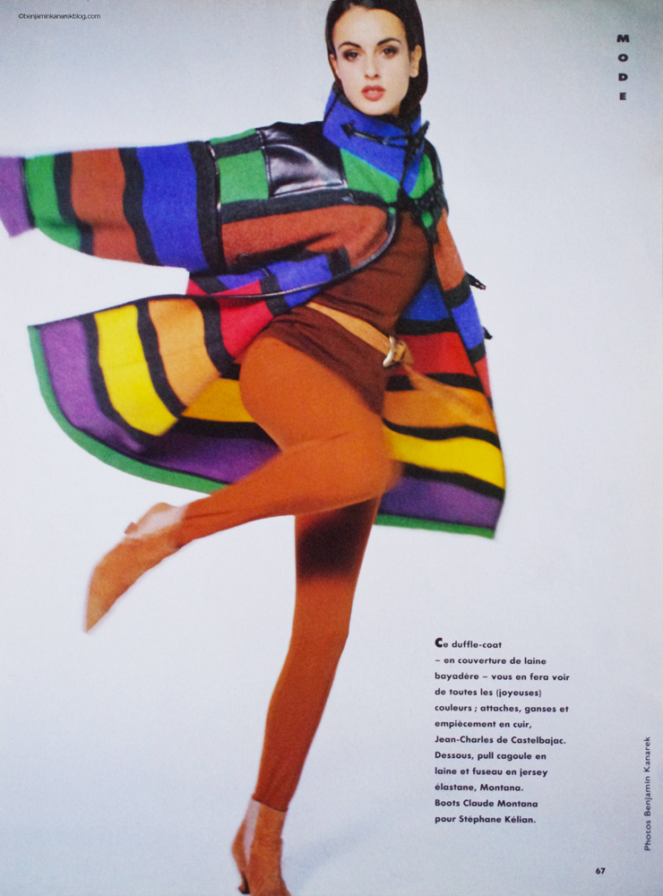 Helena Barquilla by Benjamin Kanarek for “Votre Beauté” – Archive from 1992