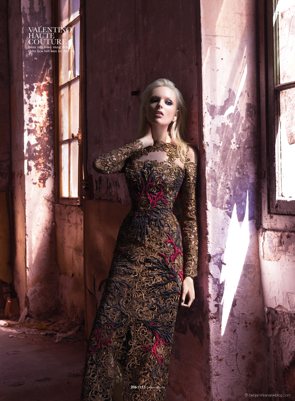 Chrystal Copland in Valentino Haute Couture © Benjamin Kanarek
