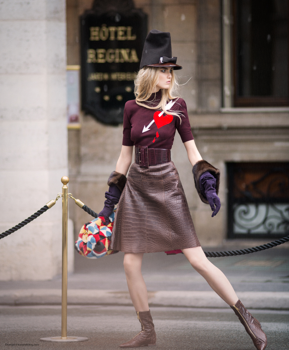 Anna Martynova in Schiaparelli Haute Couture © Benjamin Kanarek