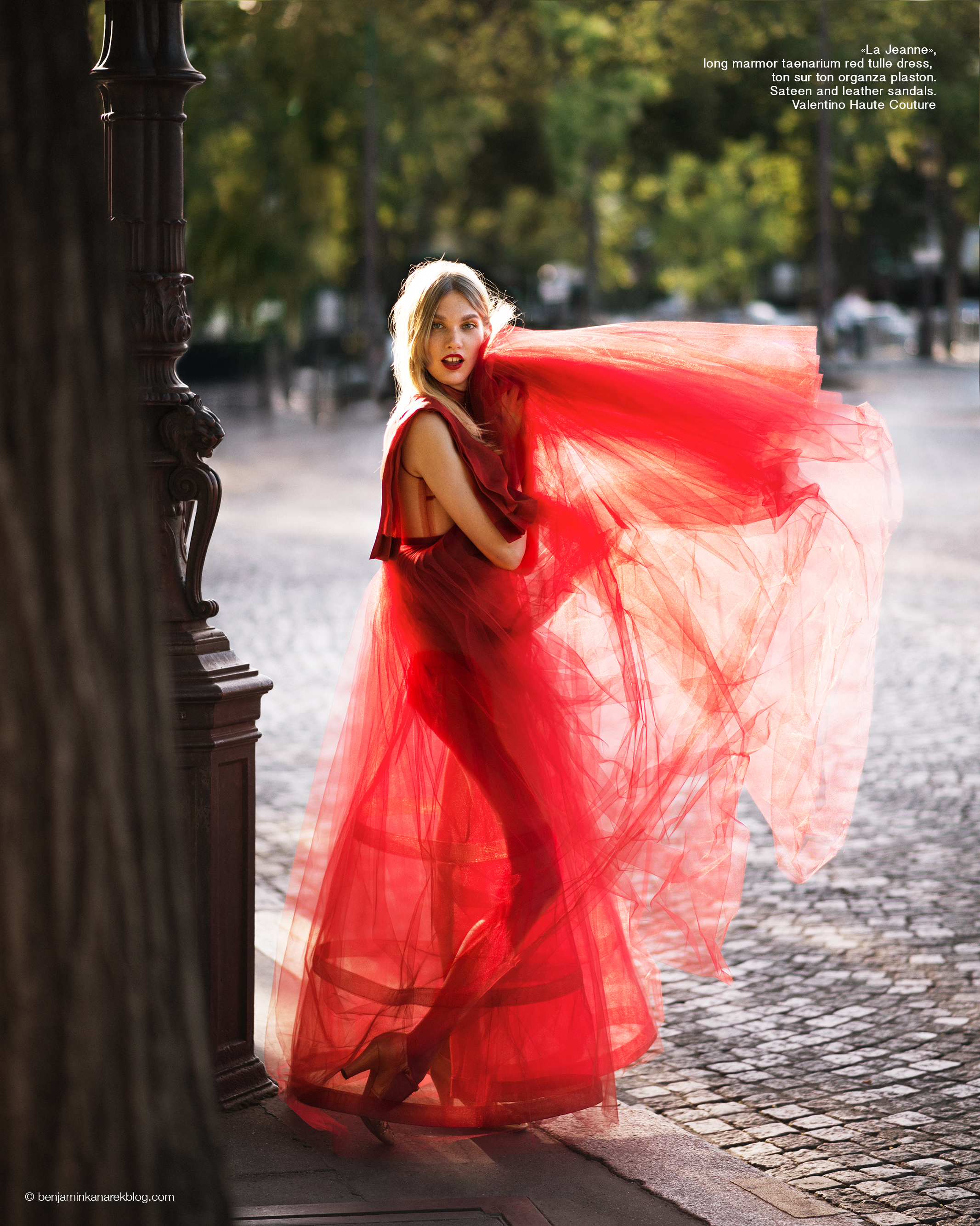 Irina Nikolaeva in Valentino Haute Couture © Benjamin Kanarek