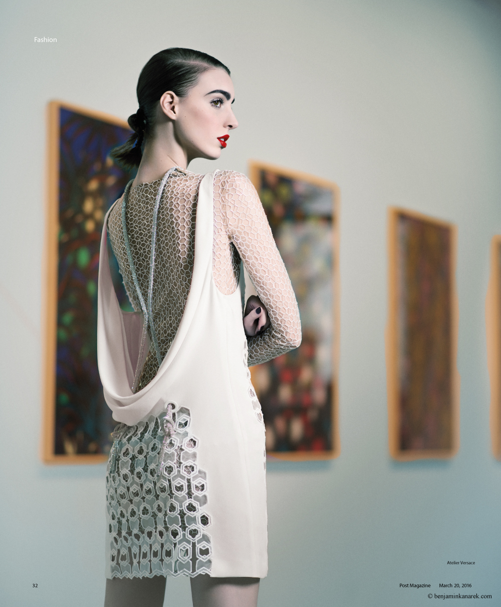 Dajana Antic in Atelier Versace Haute Couture © Benjamin Kanarek
